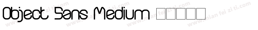 Object Sans Medium字体转换